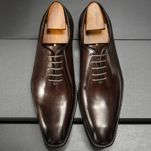 Zapatos de Cuero Formal Estilo Británico para Novio