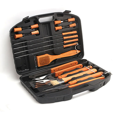 Juego de Herramientas para Asador con Mango de Madera
