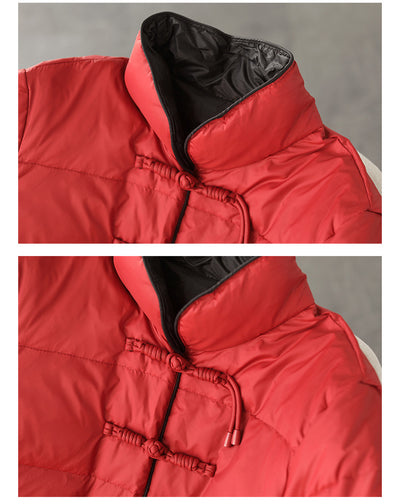 Chaqueta Acolchada Corta para Mujer con Bordado - Image 10