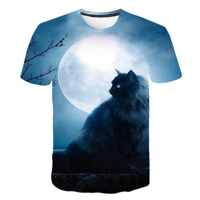 Playera de Verano para Niños Estampado Gatito Coreano - Image 75
