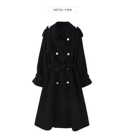 Abrigo Lana Minimalista Largo hasta la Rodilla - Invierno Abrigado - Image 12