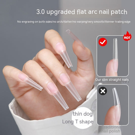 Uñas Trapezoidales Largas sin Lijado - Diseño Profesional