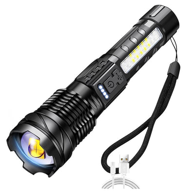 Linterna LED de Aleación de Aluminio con Zoom Telescópico - Image 7