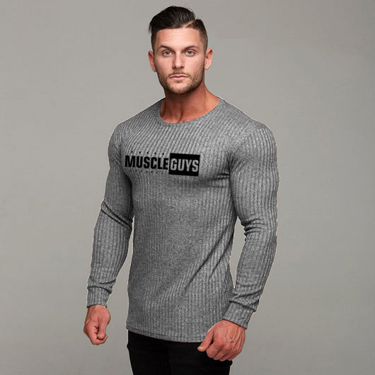 Camiseta Slim Fit Tejida Cuello Redondo para Hombre - Image 5