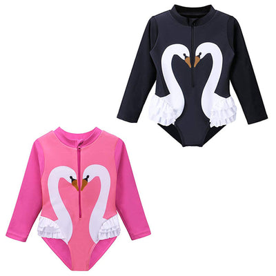 Traje de Baño Infantil Cisne con Cierre y Mangas Largas - Image 7