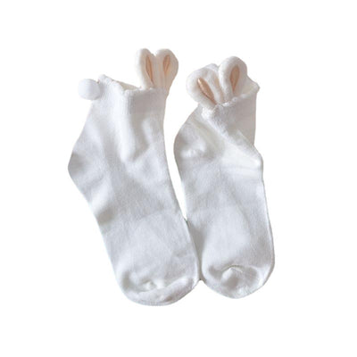 Calcetines de Algodón para Mujer Estilo Japonés Colores Lisos