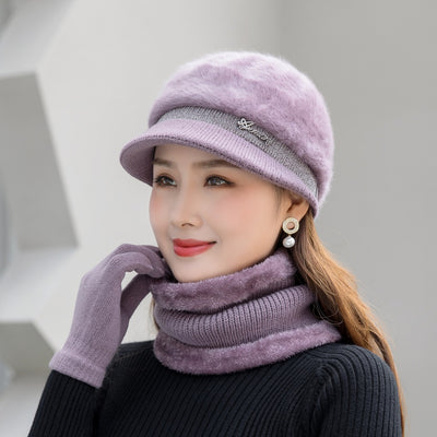 Gorro de Conejo Tejido para Otoño e Invierno - Image 3