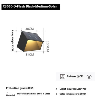 Reflector Solar LED Exterior Impermeable Negro - Image 9