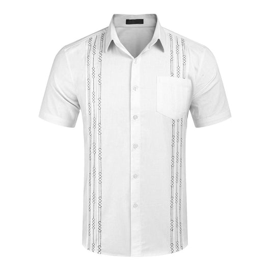 Guayabella Cuba Beach con Bolsillo - Camisa Casual de Lino - Image 9
