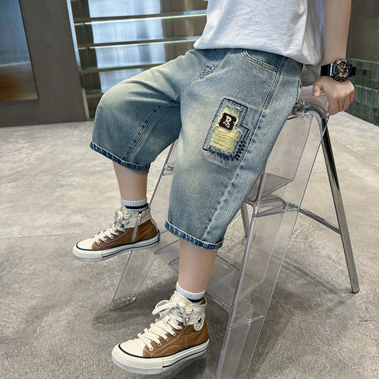 Shorts de Mezclilla Ligera para Niño - Comodidad Estival - Image 2