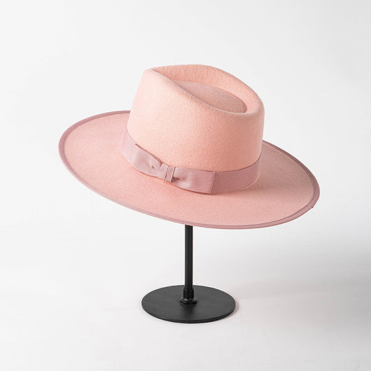 Sombrero de Lana Retro Jazz con Lazo y Corona Elegante - Image 16