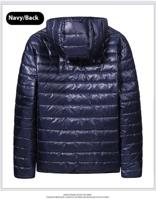 Chaqueta Acolchada Ligera con Capucha para Hombre - Abrigo Casual Cálido - Image 17