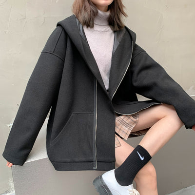 Abrigo de Lana Corto Versátil para Otoño e Invierno - Image 15