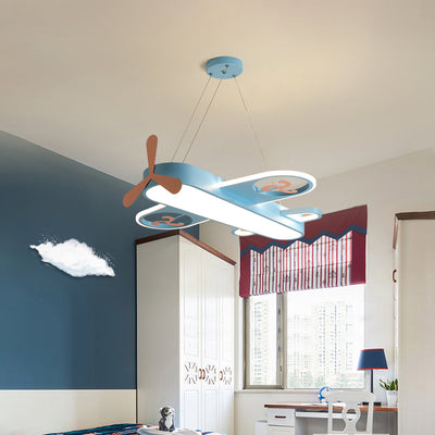 Lámpara Infantil Avión LED - Araña Decorativa Cartoon para Habitación - Image 12