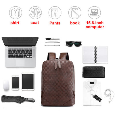 Mochila Casual para Computadora con Diseño Tejido Moderno - Image 2