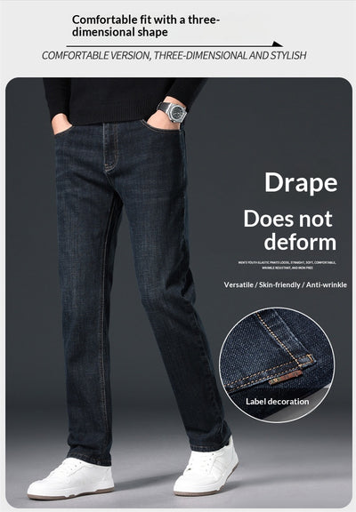 Jeans Slim Fit Premium para Hombre - Corte Recto y Tela Gruesa - Image 14