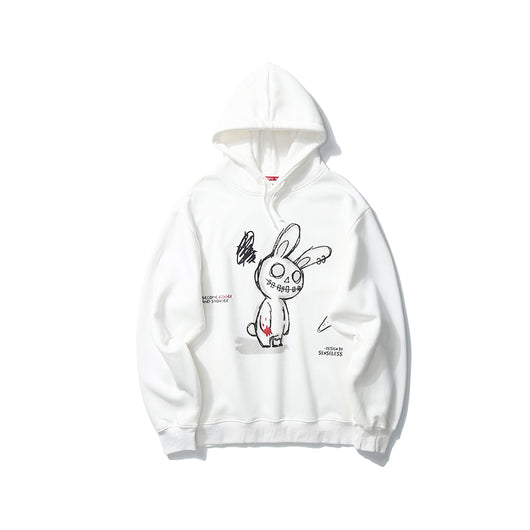 Sudadera con Capucha Estampado Conejo Graffiti para Mujer - Talla Plus - Image 11