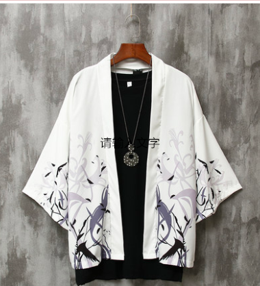 Camisa Holgada de Tres Cuartos Estilo Chino para Hombre - Image 15