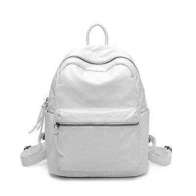 Mochila de Cuero Suave Lavado Fashion para Mujer - Image 5