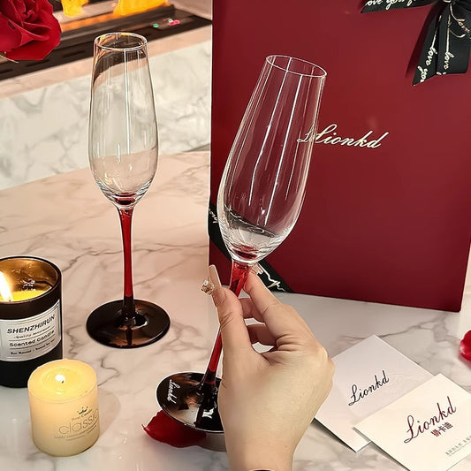 Juego de Copas de Champagne de Cristal Premium en Caja de Regalo - Image 2