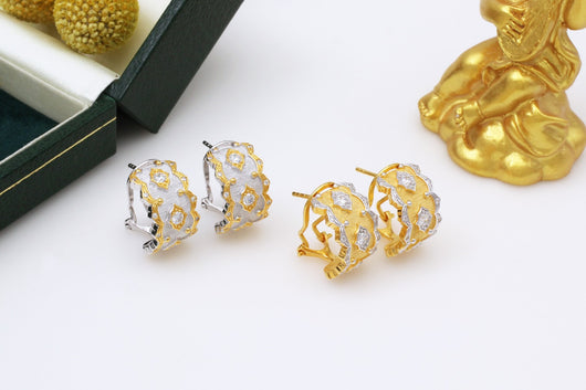 Aretes de Plata 925 Dorados con Estrella Ondulada - Image 6