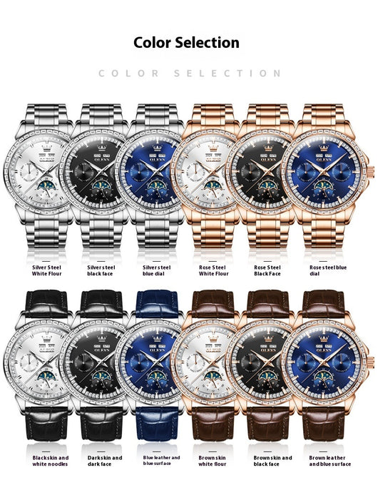 Reloj Automático Mecánico para Hombre con Incrustaciones de Diamantes - Image 11