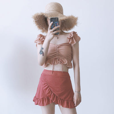 Traje de Baño Enterizo Estilo Falda Ajustado para Mujer - Image 4