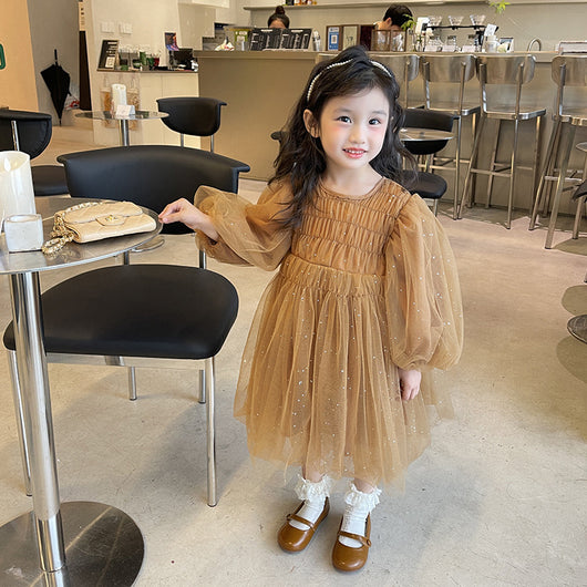 Vestido de Malla Elegante para Niña - Image 3