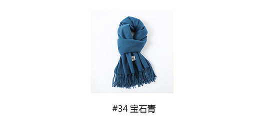 Pashmina Elegante con Borlas - Abrigo Artificial Cashmere Suave y Cálido - Image 64