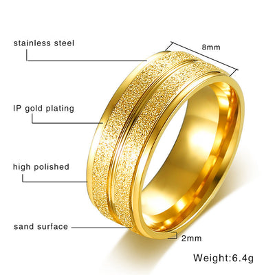Anillo de Acero Titanio con Diseño Color Scrub - Image 7