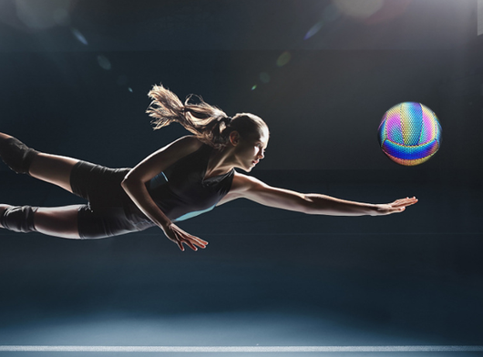 Balón de Voleibol Reflectante de Cuero Suave para Exámenes de Ingreso a Secundaria - Image 9