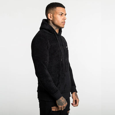 Sudadera Hoodie Gruesa para Hombre Talla Grande con Forro Polar - Image 11