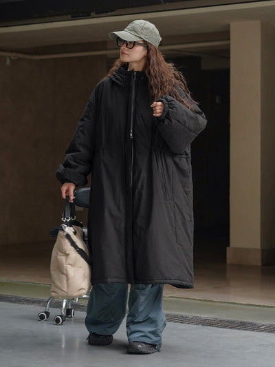 Abrigo Acolchado Coreano Holgado con Capucha - Algodón Invierno - Image 26