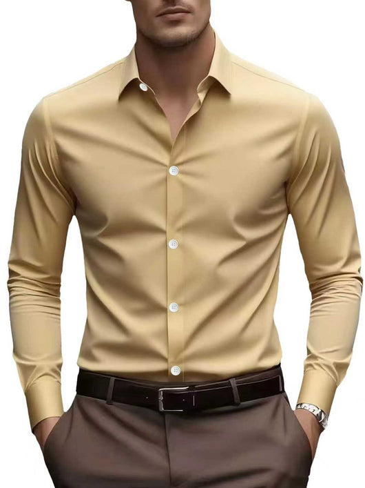 Camisa Blanca Formal Slim Fit para Primavera y Otoño - Image 16