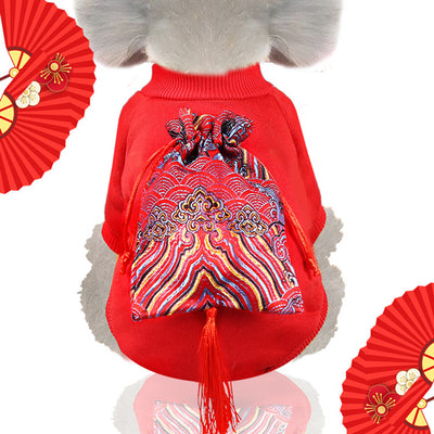 Ropa para Mascotas con Maquillaje de Ópera Pekinesa - Año Nuevo - Image 24