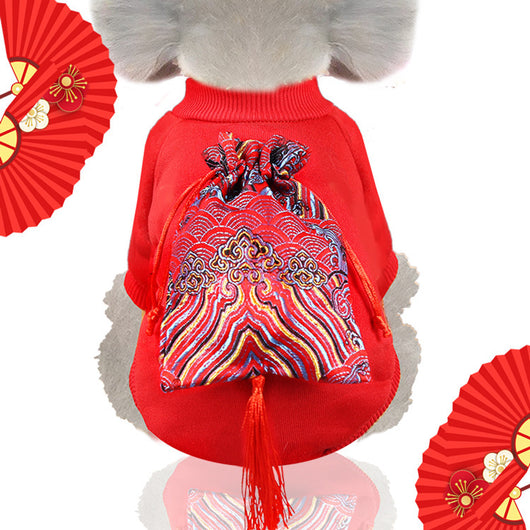 Ropa para Mascotas con Maquillaje de Ópera Pekinesa - Año Nuevo - Image 24