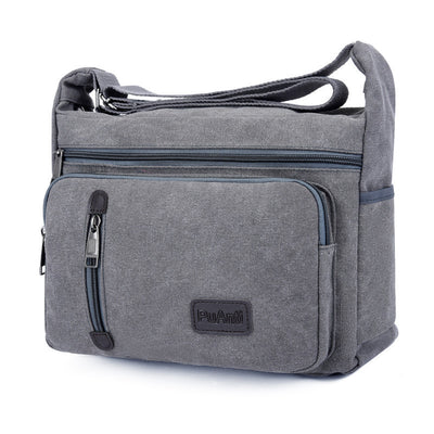 Bolsa Mensajera Retro Hombre con Diseño de Capas - Image 10