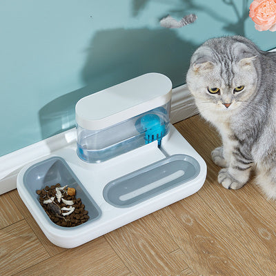 Comedero y Bebedero Automático Antivuelco para Gatos - Image 14
