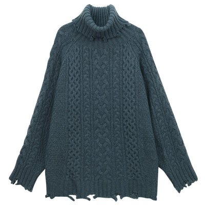 Vestido Suéter Cuello Alto para Otoño e Invierno - Image 7