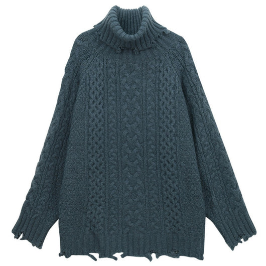 Vestido Suéter Cuello Alto para Otoño e Invierno - Image 7