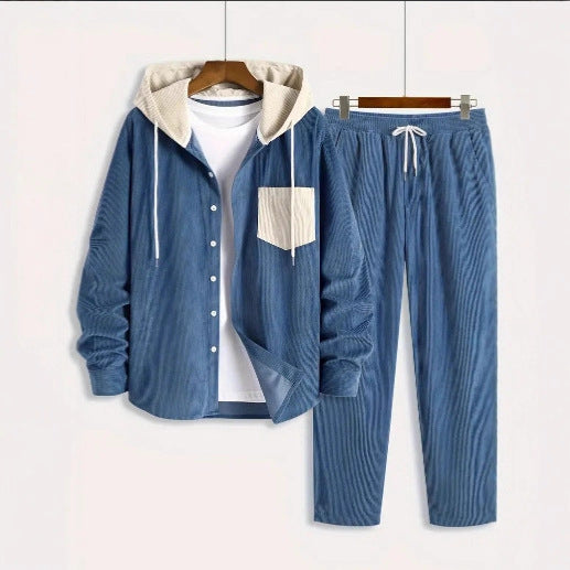 Sudadera con Capucha Waffle Texturizada - Conjunto Dos Piezas Moderno - Image 3
