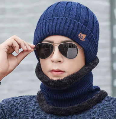 Gorro de Lana Grueso Tejido con Forro Polar para Hombre - Image 15