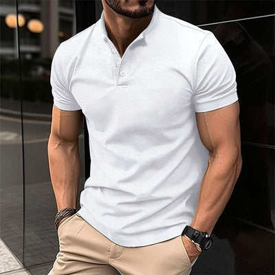 Camisa Casual Transpirable de Manga Corta para Negocios y Commuting