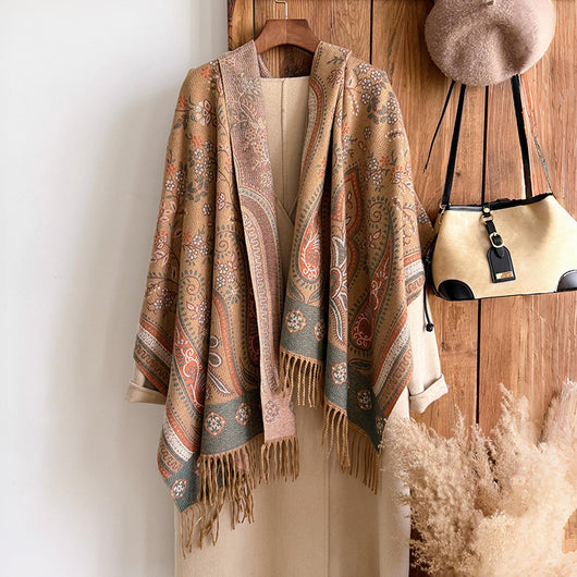 Chal Étnico de Flor de Marañón - Accesorio Bohemio Artesanal - Image 3