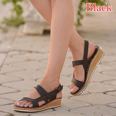 Sandalias Casuales Estilo Universitario con Tacón Bajo - Image 11