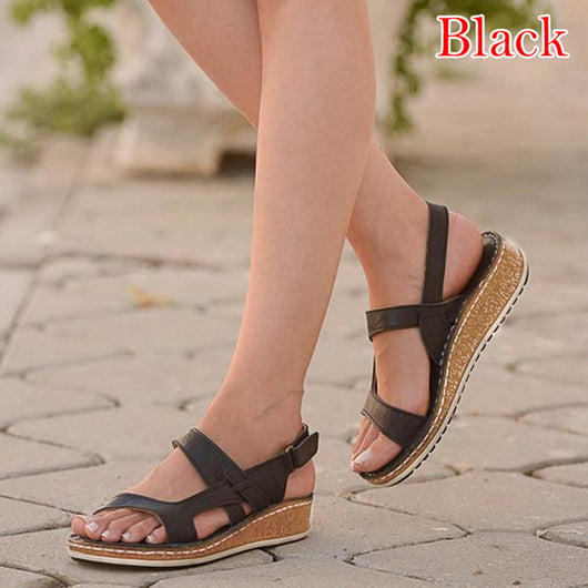 Sandalias Casuales Estilo Universitario con Tacón Bajo - Image 11