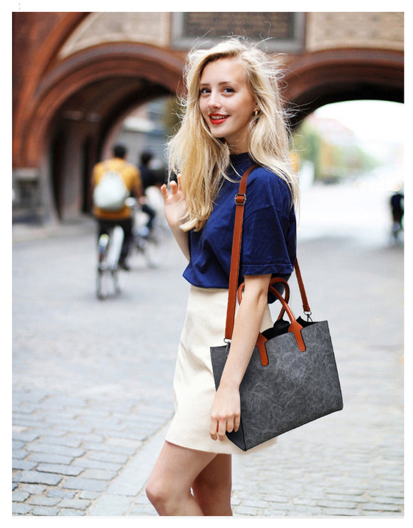 Bolso Retro de Cuero para Mujer - Estilo Europeo y Americano