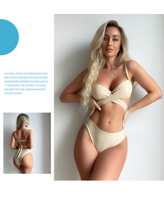 Bikini Dividido Backless con Push Up Sexy - Image 10
