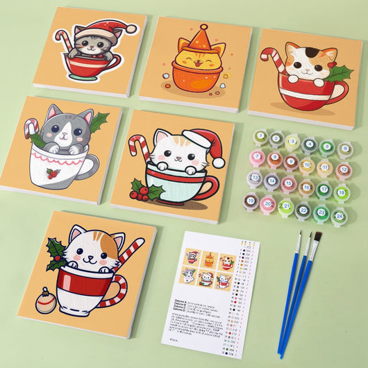Kit de Pintura al Óleo Miniatura DIY - Paisajes y Flores para Principiantes - Image 19