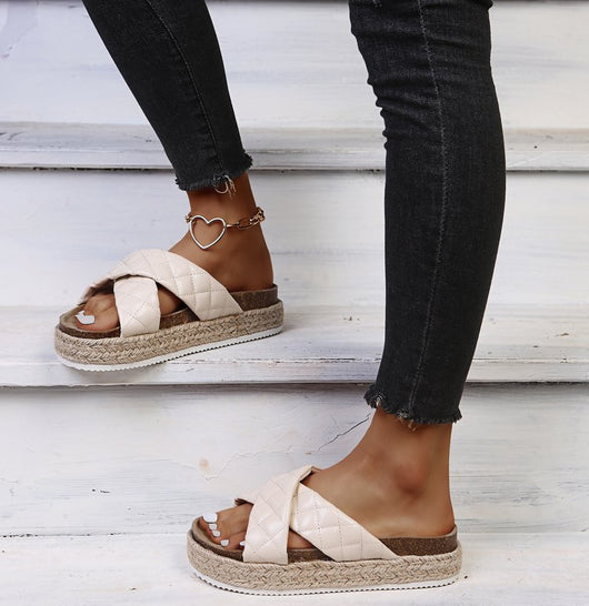 Sandalias Plataforma con Tiras Cruzadas para Mujer - Cómodas y Versátiles - Image 14